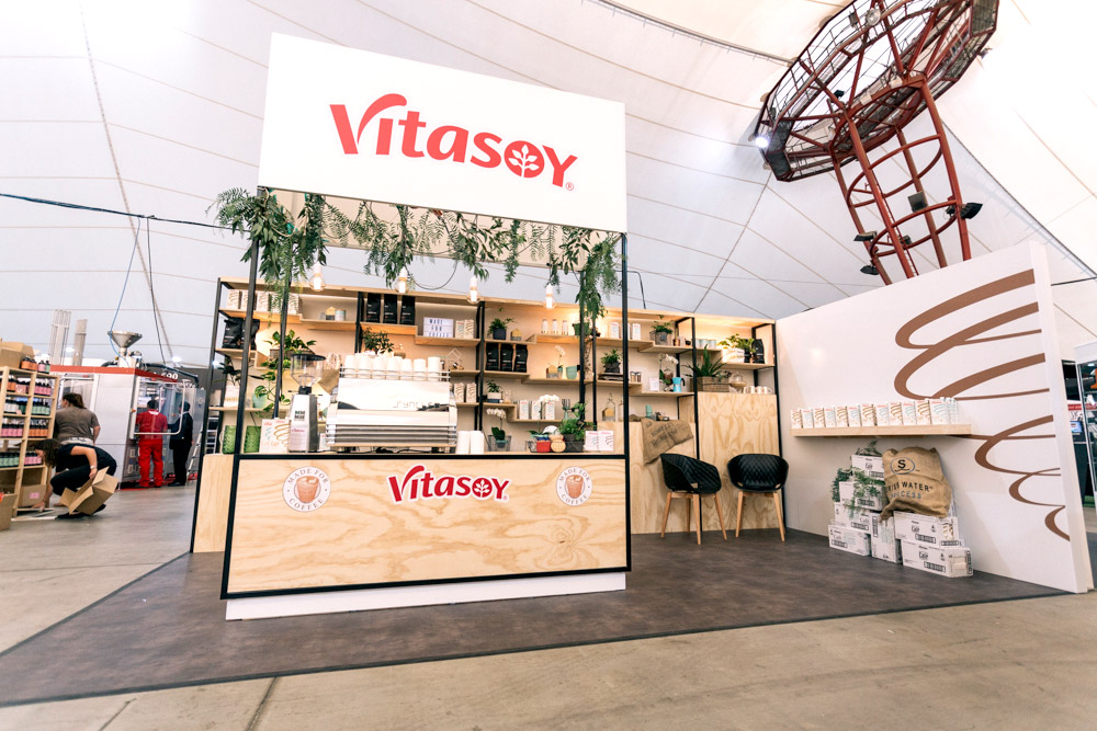 Launching Vitasoy's new Café for Barista's at MICE